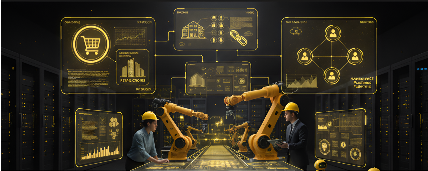 Manufacturing and industry illustration